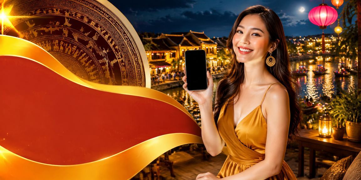Người dùng chơi casino jjun88 trên điện thoại tại quán cà phê Hội An